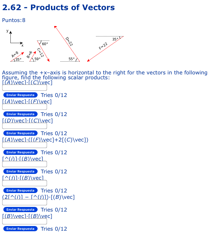 2 . 6 2 - Products of Vectors Puntos: 8 Assuming