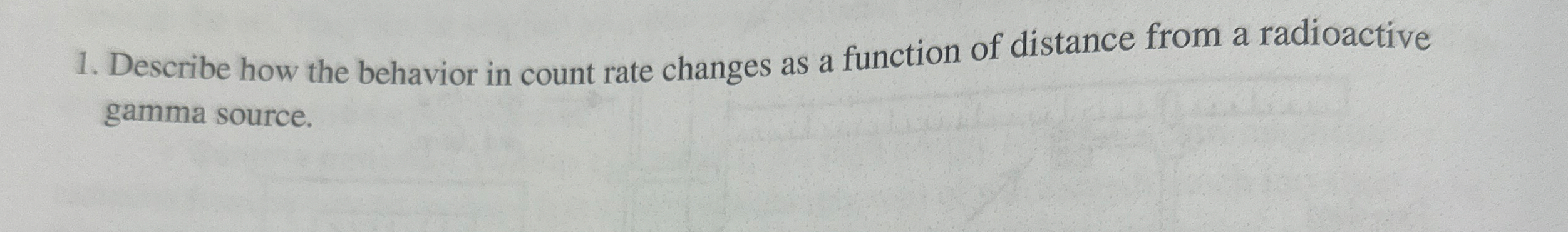 Describe how the behavior in count rate changes