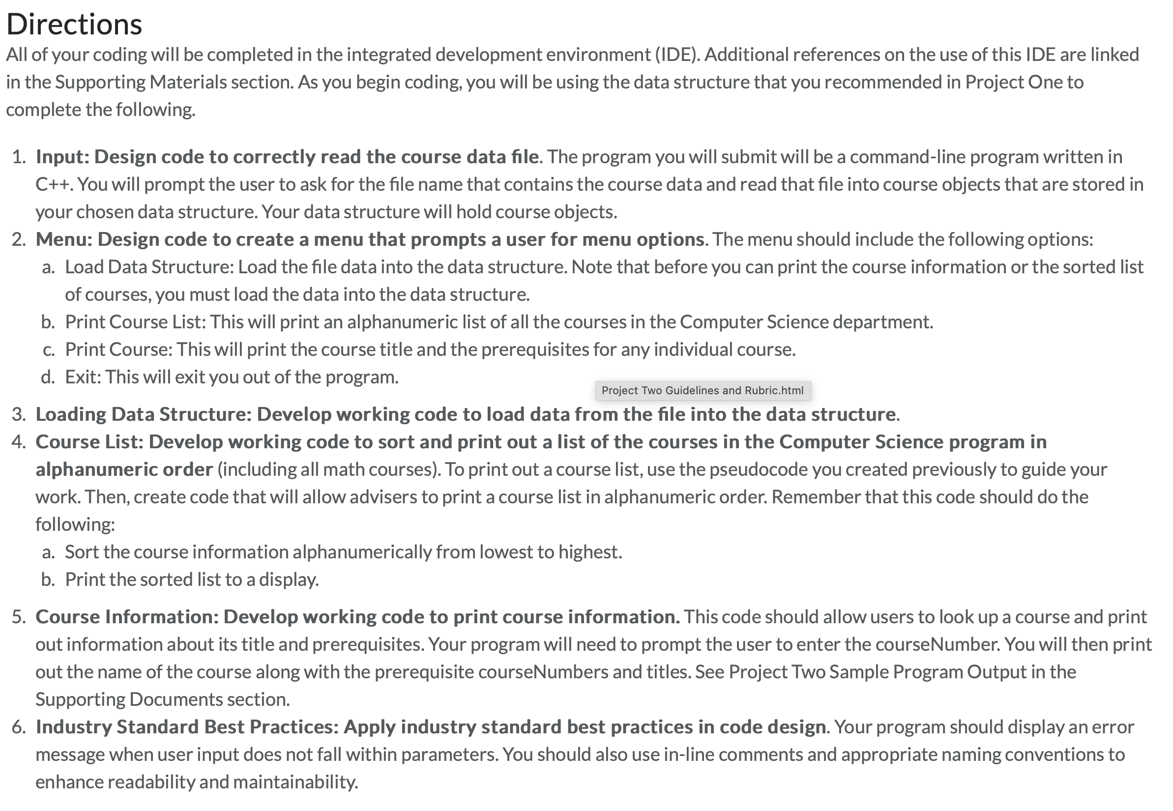 The text below is a sample execution of your