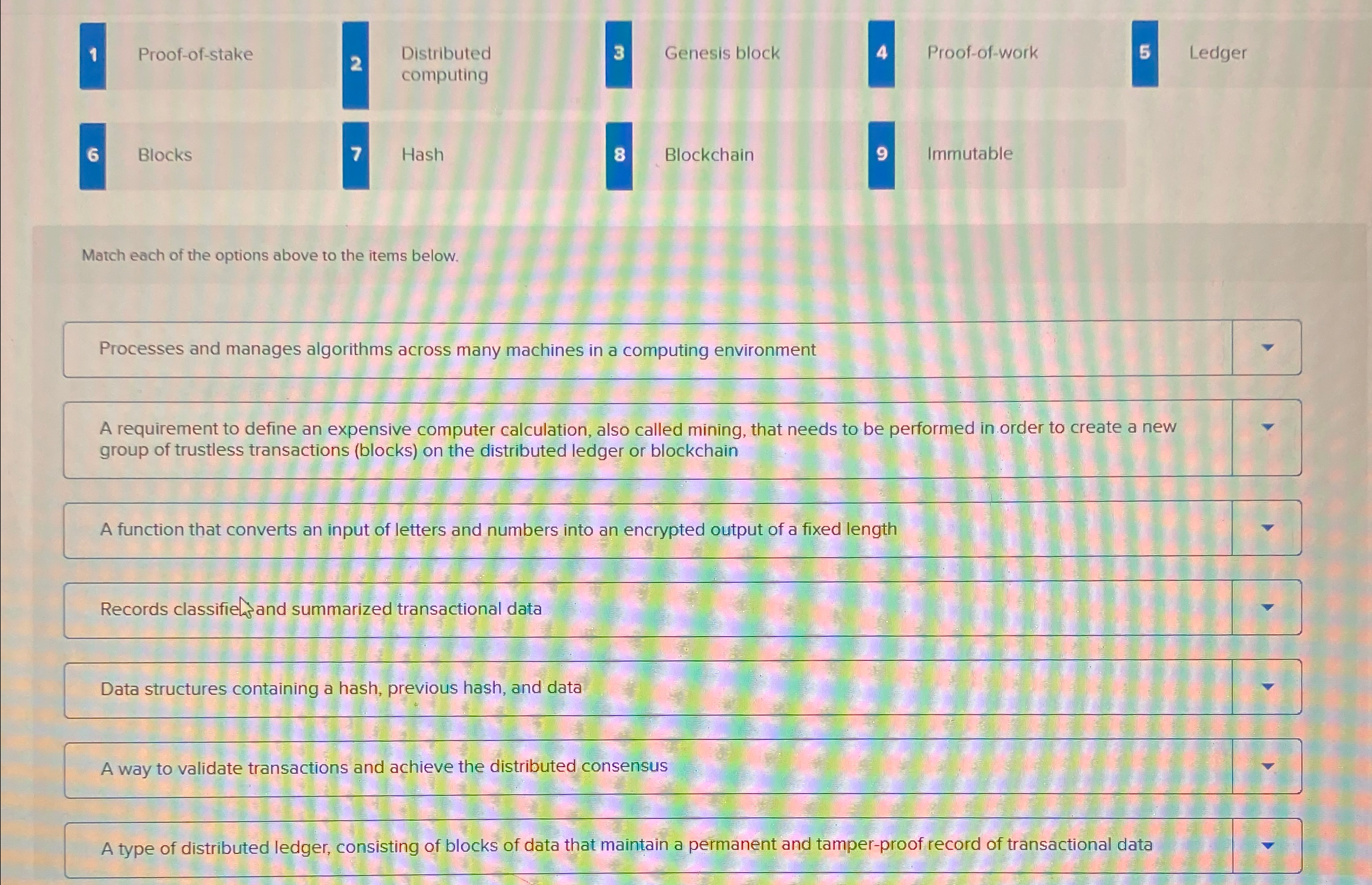 Proof - of - stake 2 Distributed 3 Genesis block