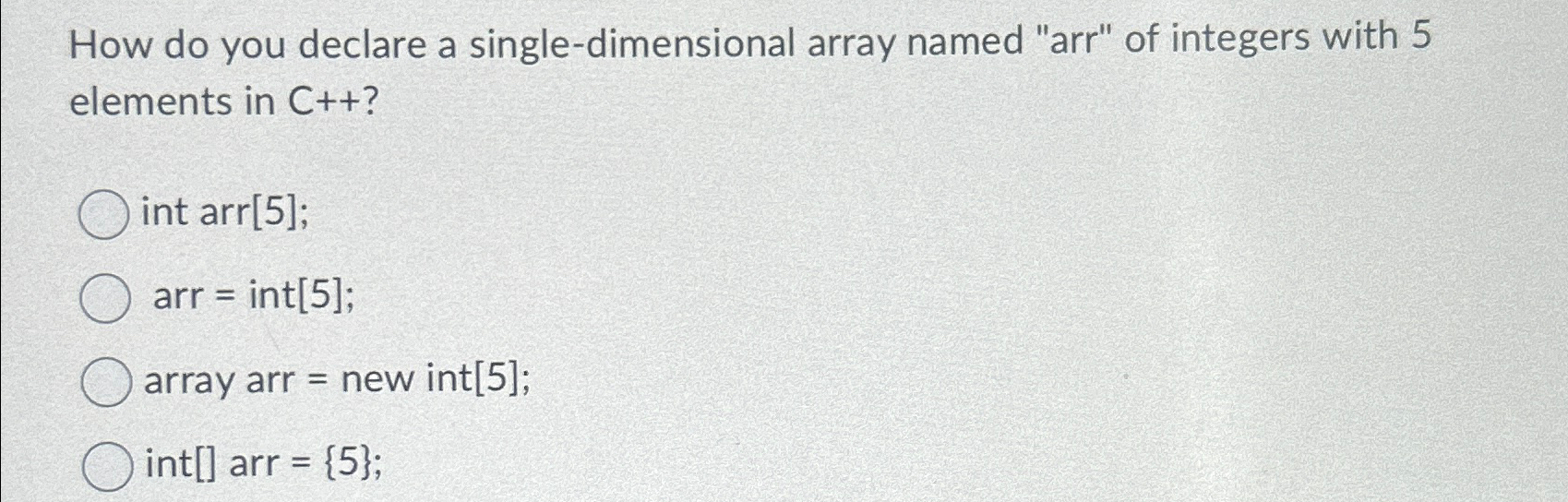 How do you declare a single - dimensional array