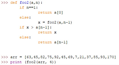 Recursion can be applied Question 2 5 Select one: