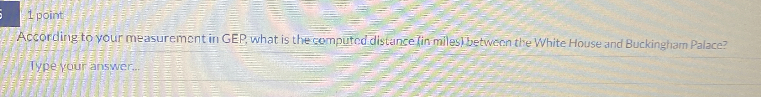 1 point According to your measurement in GEP,