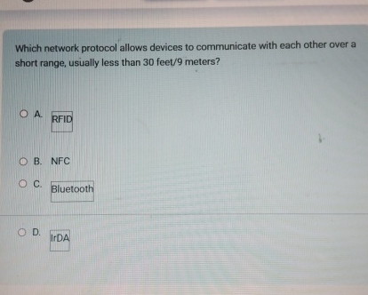 Which network protocol allows devices to