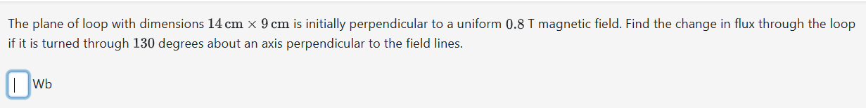 The plane of loop with dimensions \ ( 1 4 \