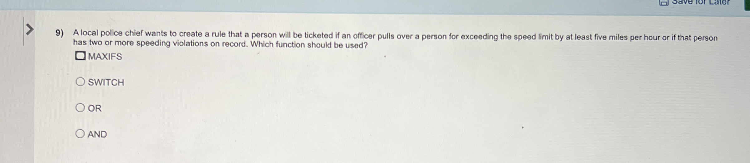 Save for Later A local police chief wants to