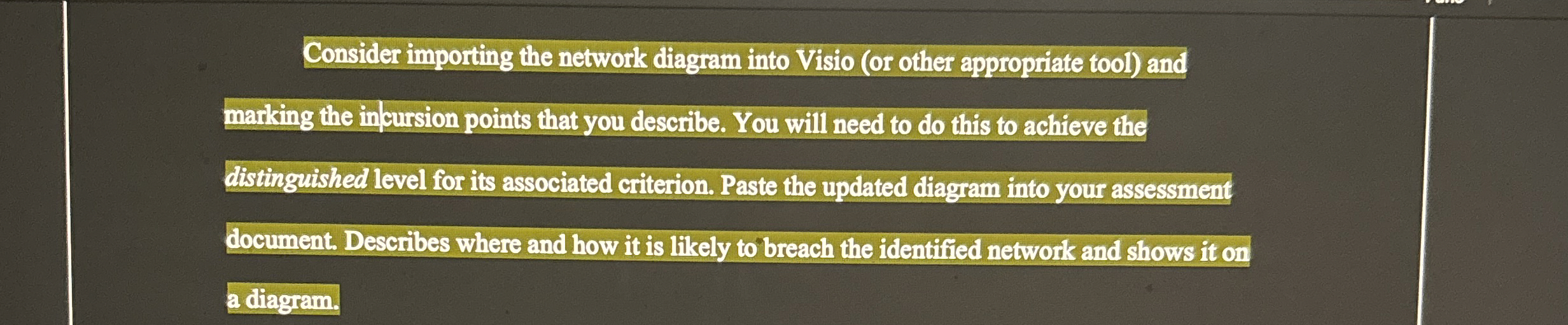 Consider importing the network diagram into Visio