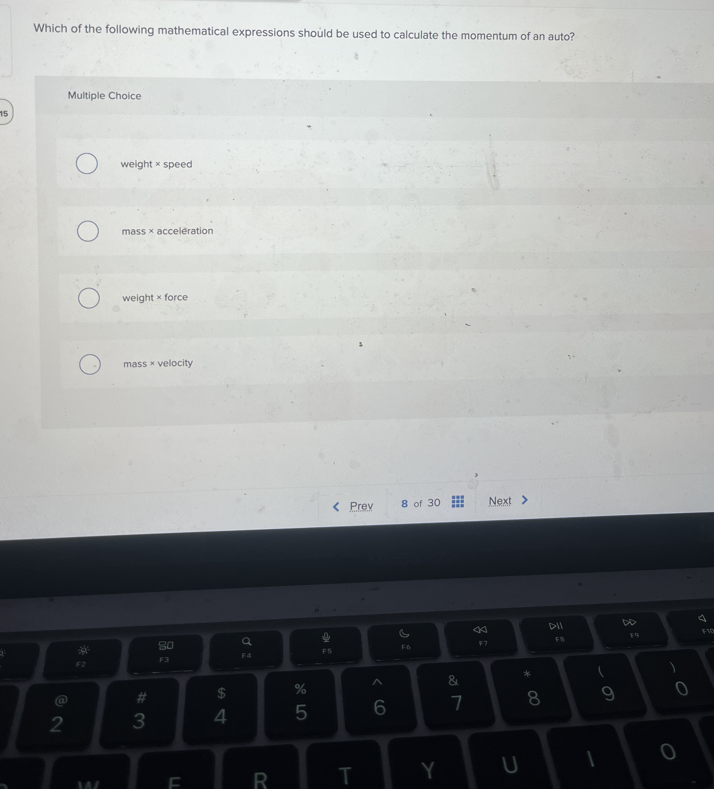 Which of the following mathematical expressions