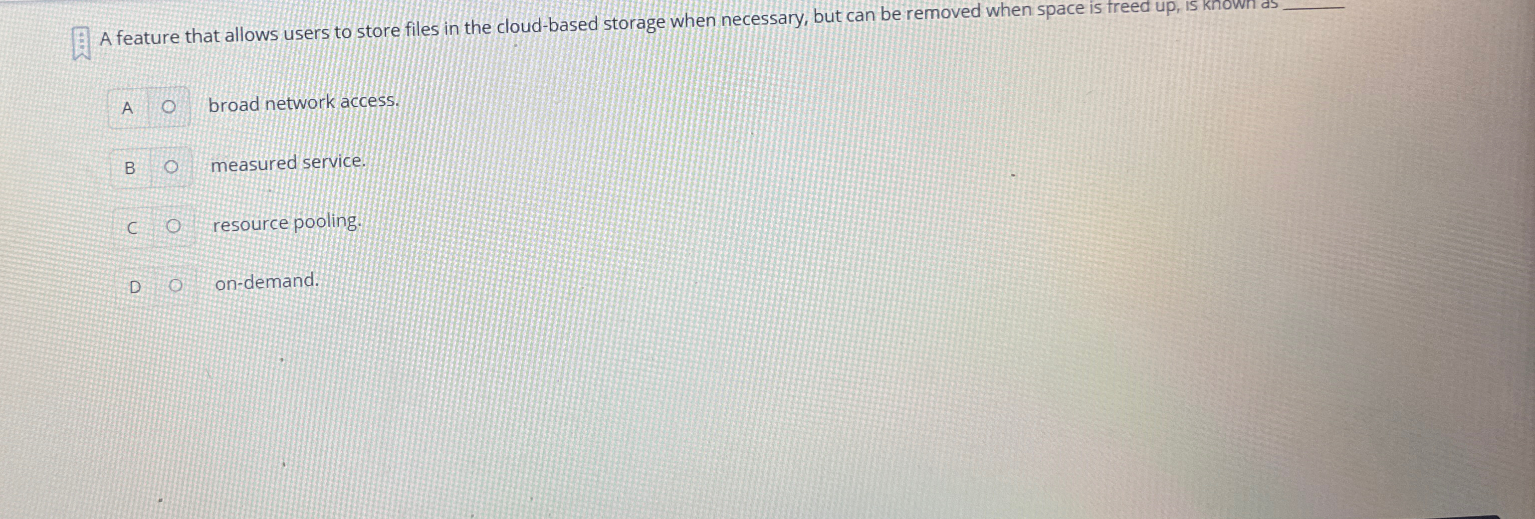 A feature that allows users to store files in the