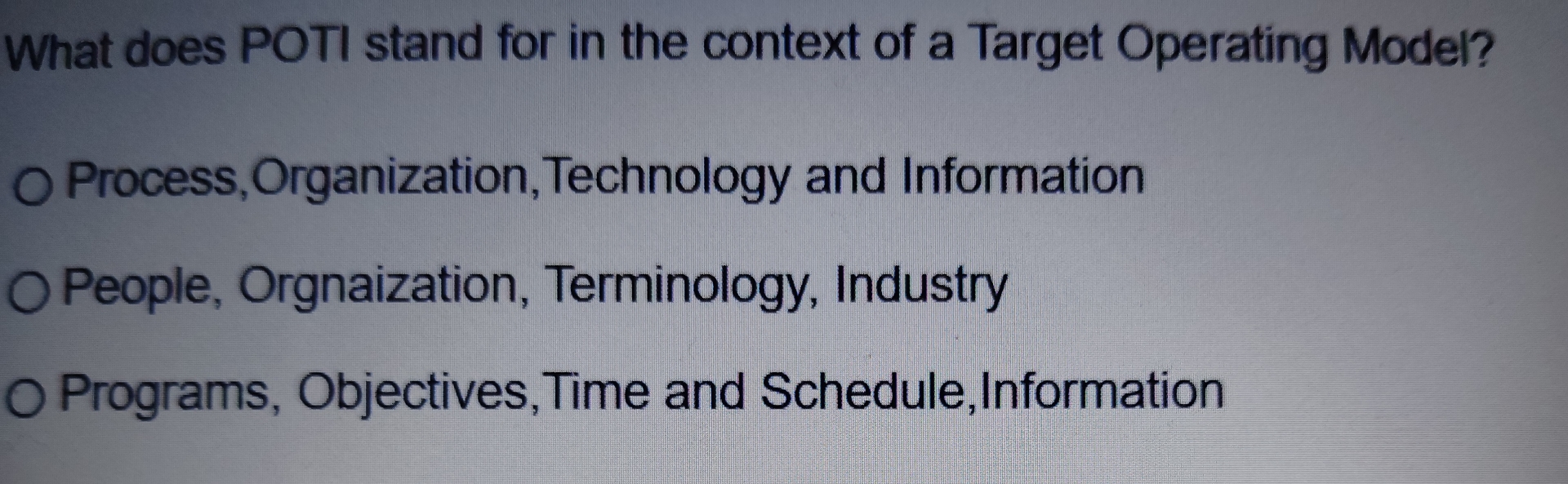 What does POTI stand for in the context of a