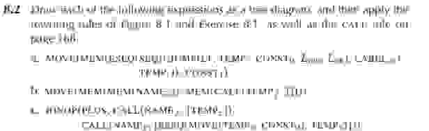 8 . 2 Draw each of the following expressions as a