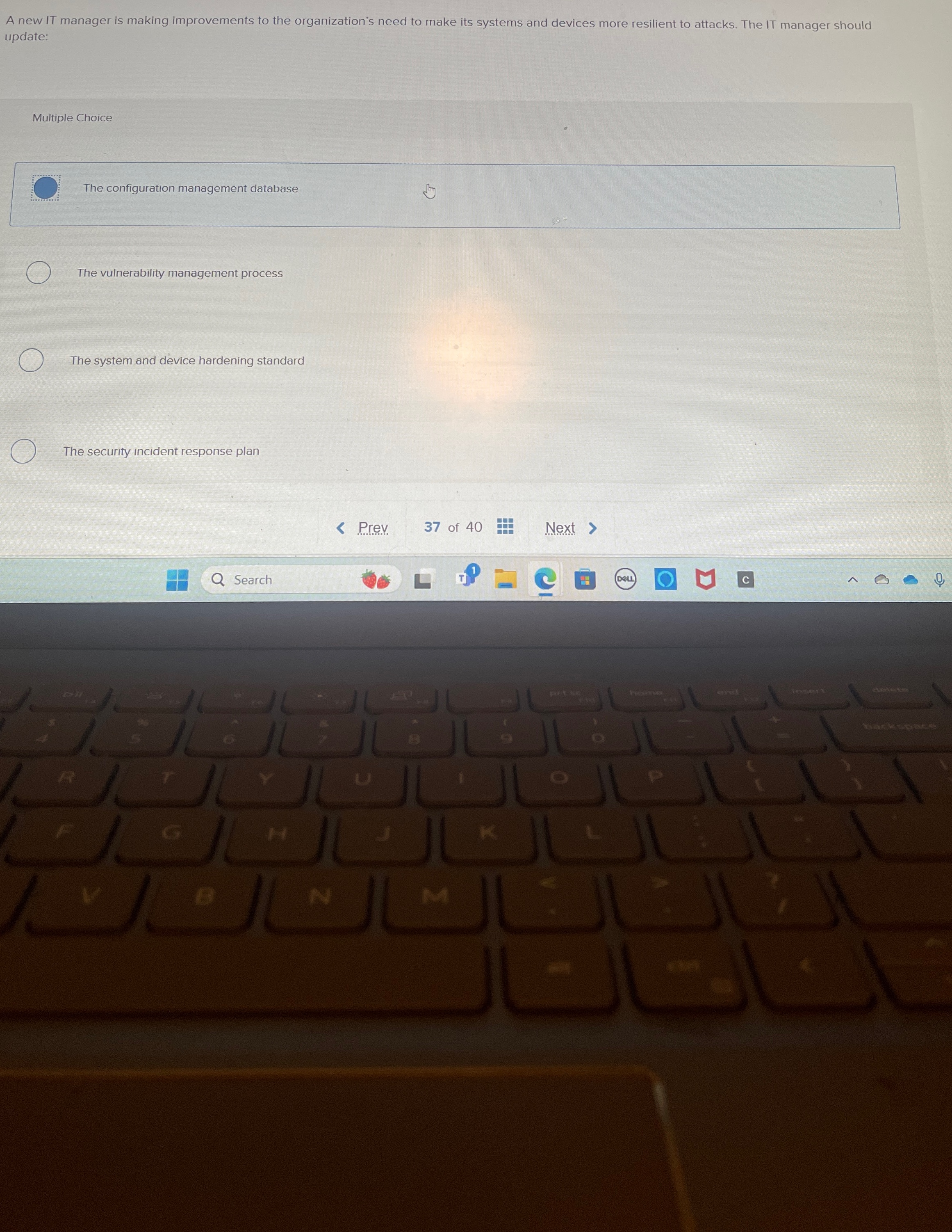 A new IT manager is making improvements to the