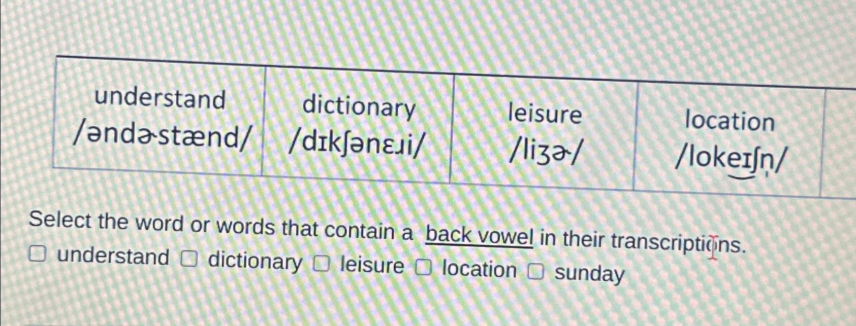 \ table [ [ understand ,