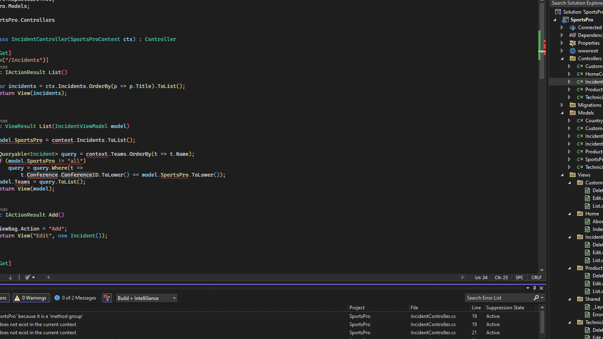 Assignment 8 - 2 : Use a view model with the