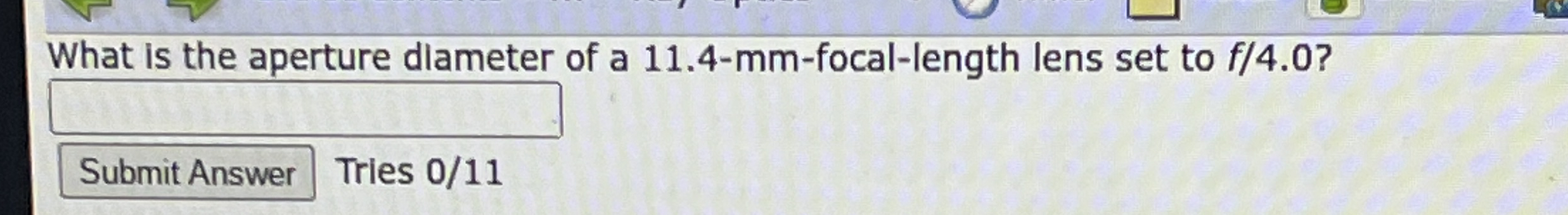 What is the aperture diameter of a 1 1 . 4 - m m