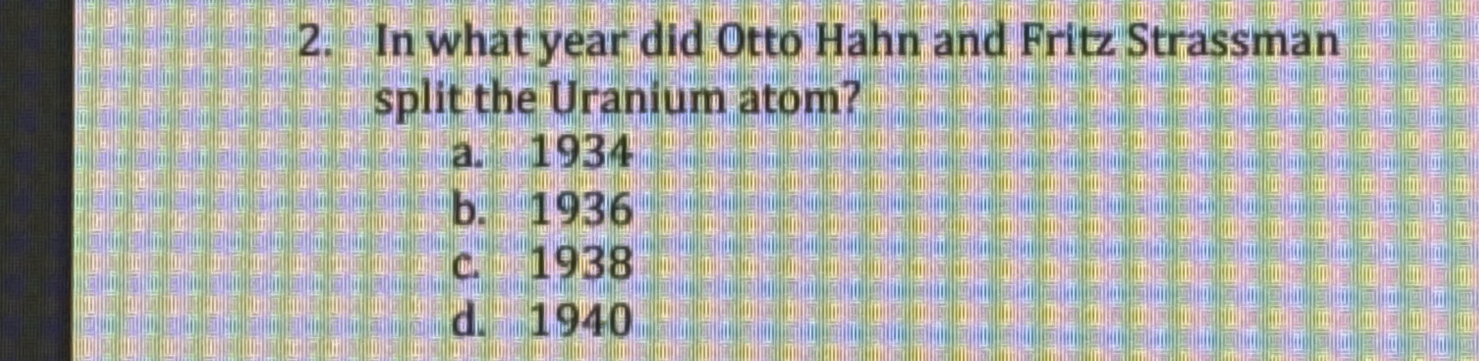 In what year did Otto Hahn and Fritz Strassman