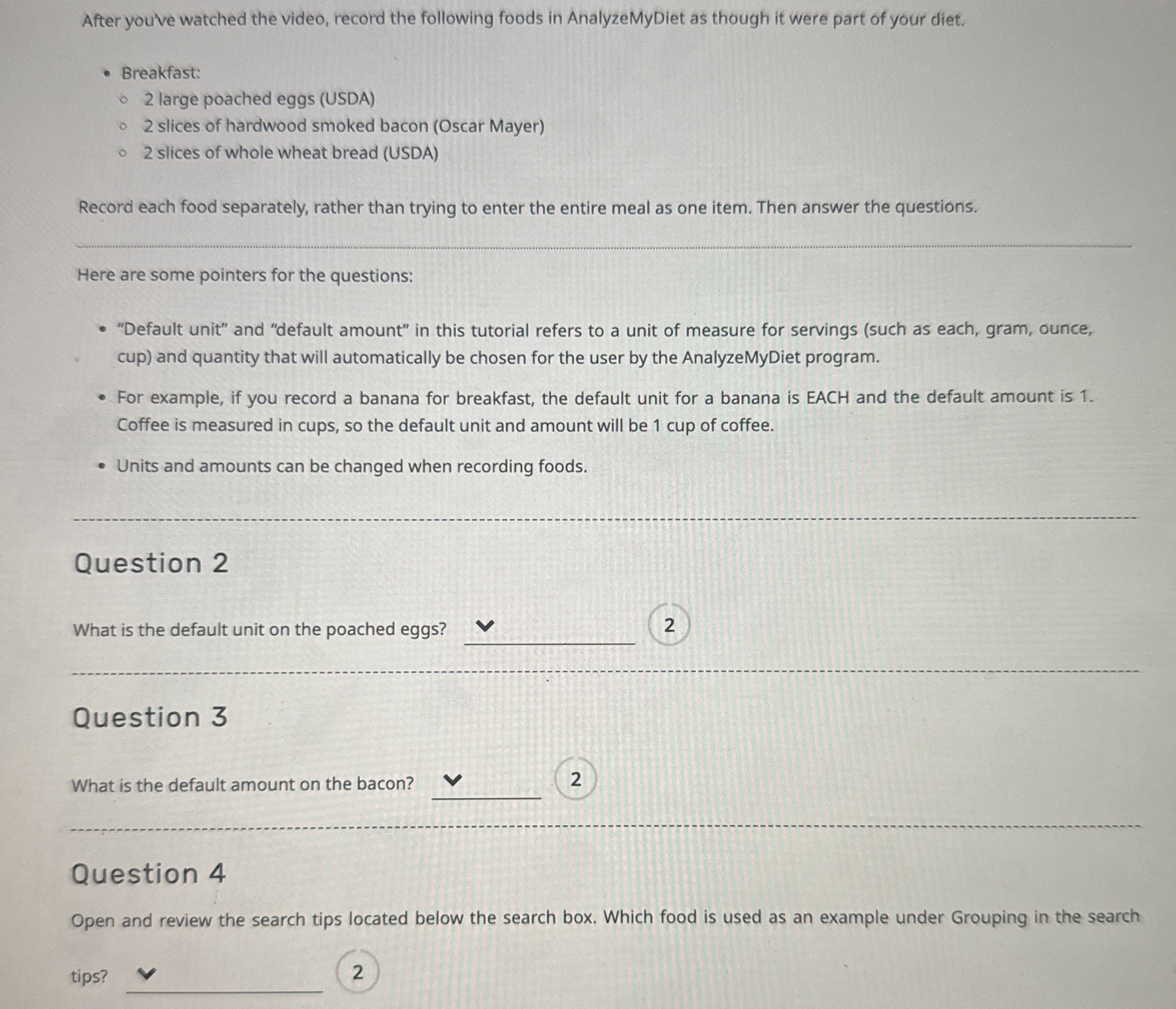 After you've watched the video, record the