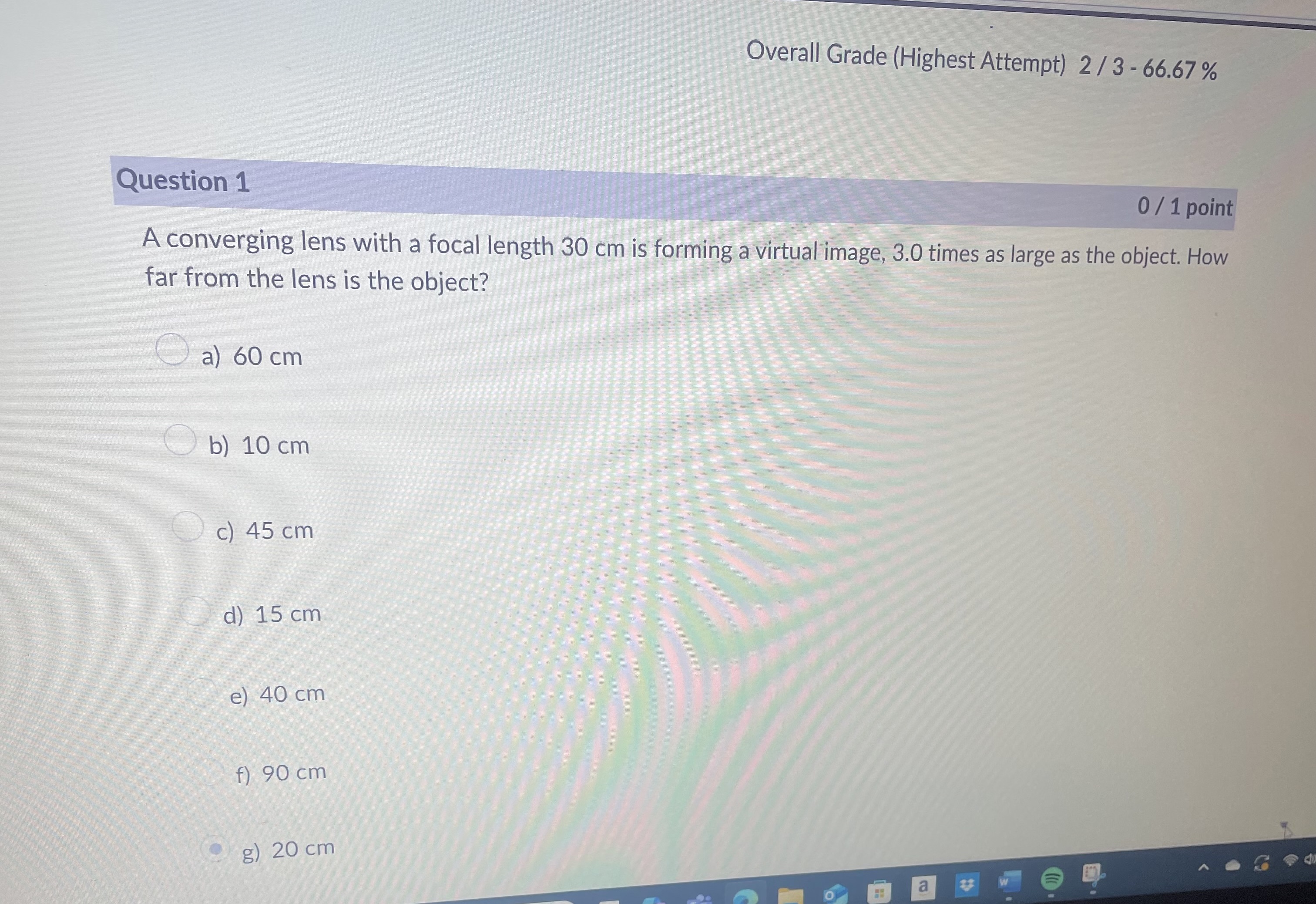 Overall Grade ( Highest Attempt ) 2 3 - 6 6 . 6 7