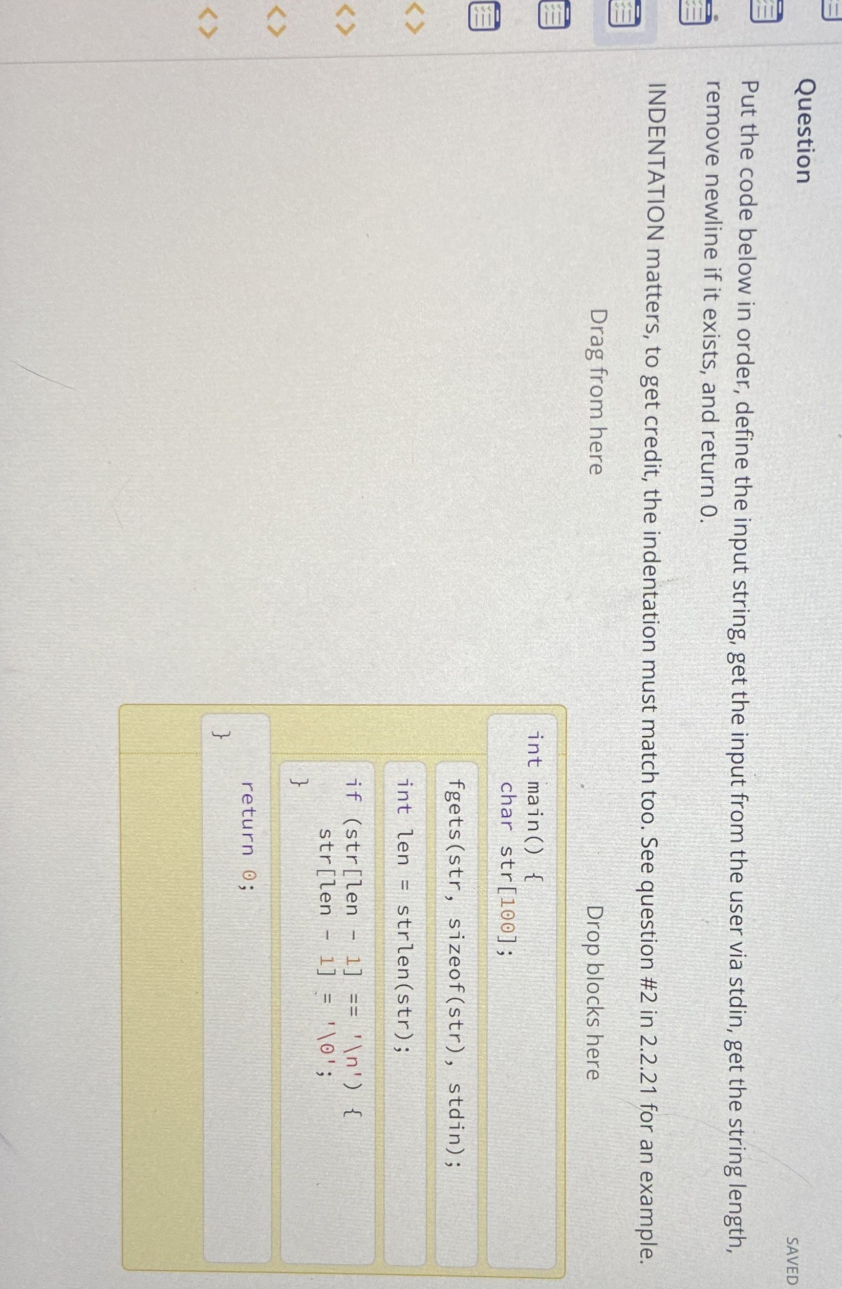 Can you tell me which block of code goes where as