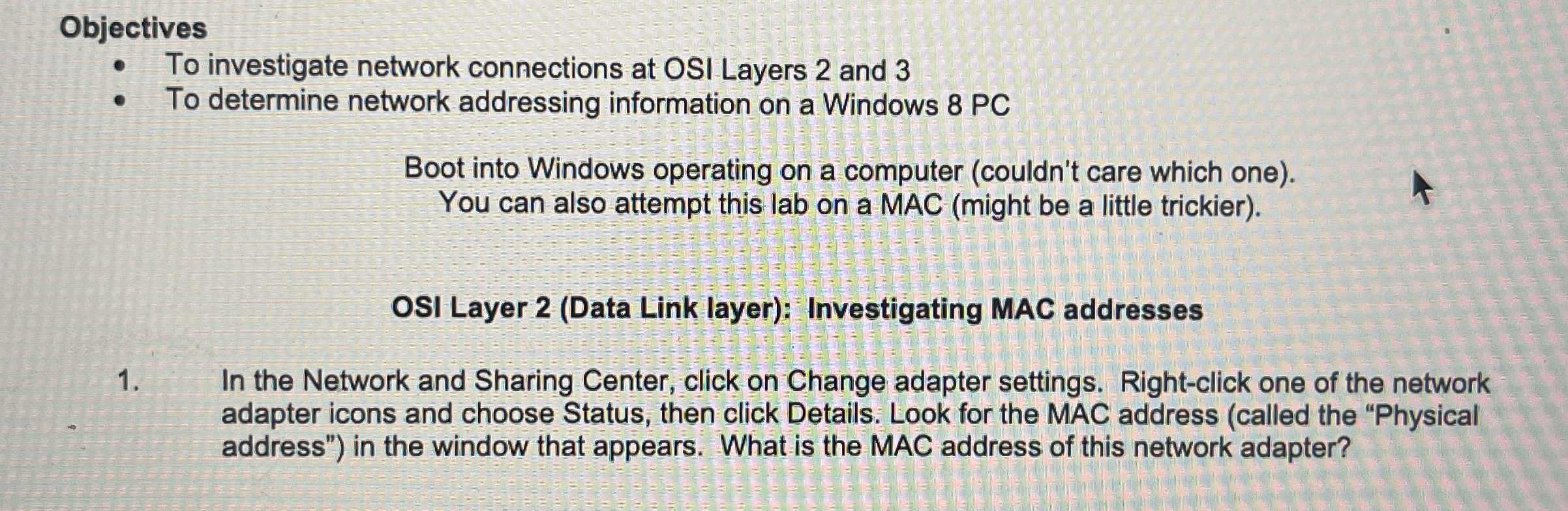 Objectives To investigate network connections at