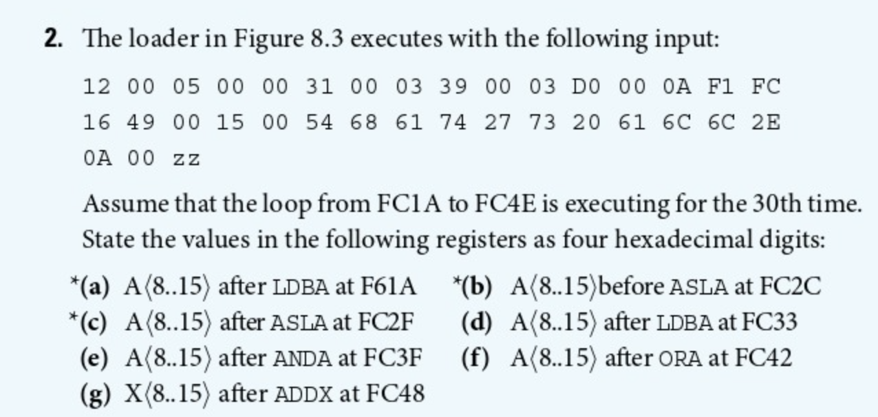 The loader in Figure 8 . 3 executes with the