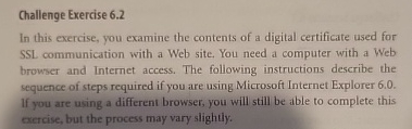 Challenge Exercise 6 . 2 In this exercise, you