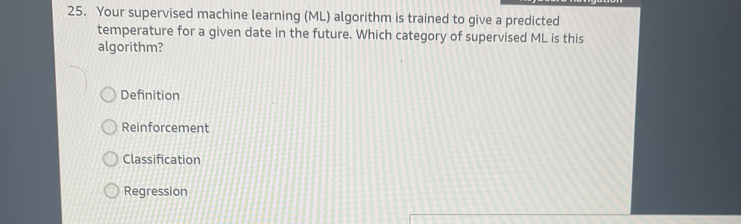 Your supervised machine learning ( M L )
