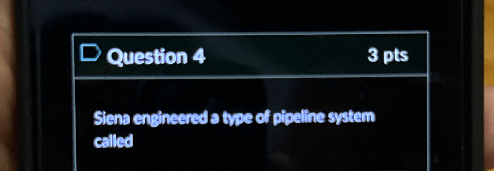 Siena engineered a type of pipeline system called