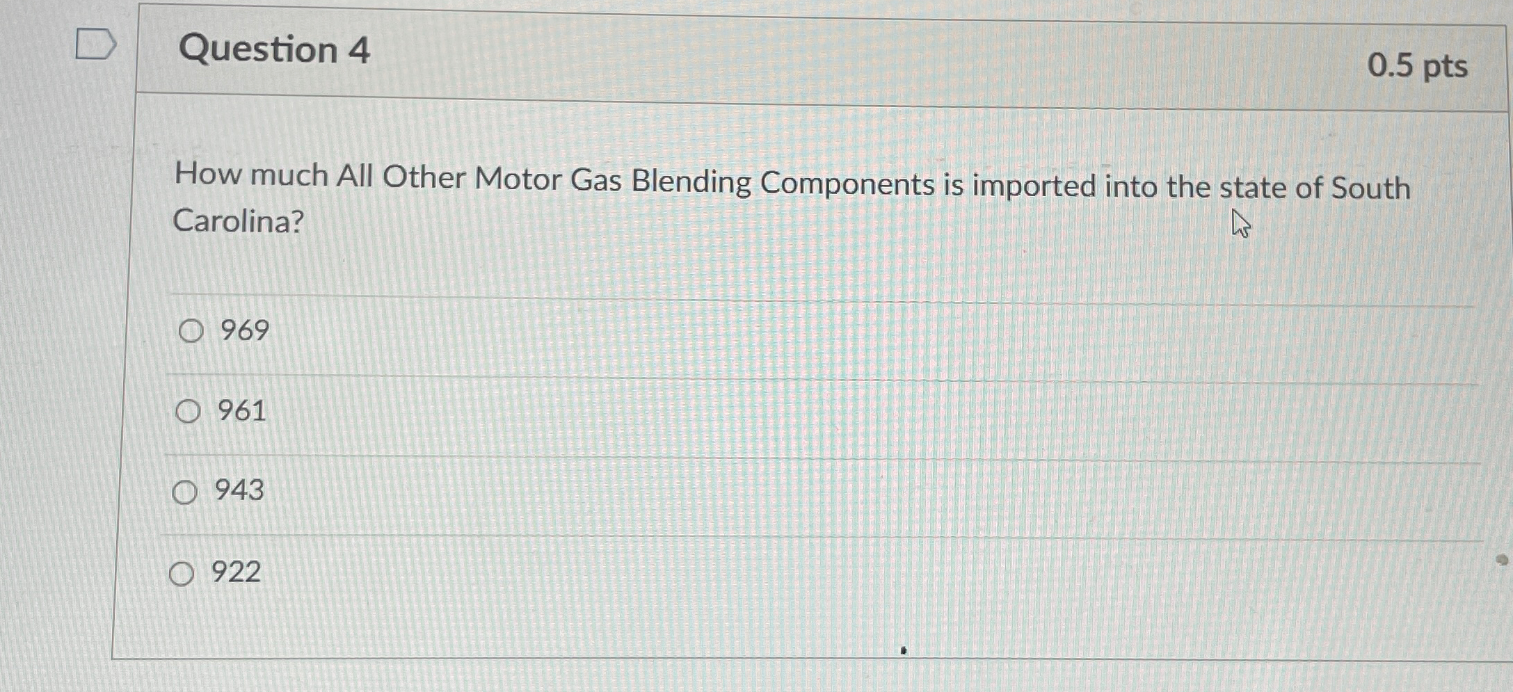 Question 4 0 . 5 p t s How much All Other Motor
