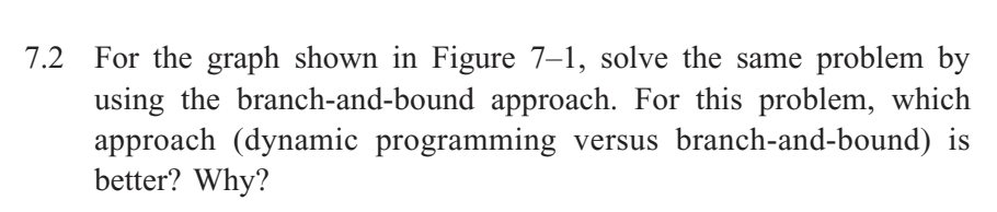 7 . 2 For the graph shown in Figure 7 - 1 , solve