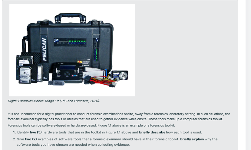 Digital Forensics Mobile Triage Kit ( Tri - Tech