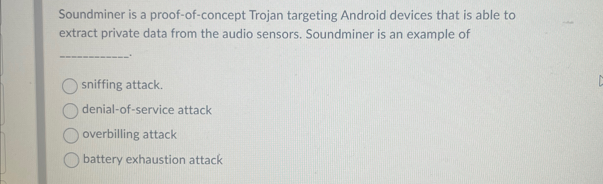 Soundminer is a proof - of - concept Trojan