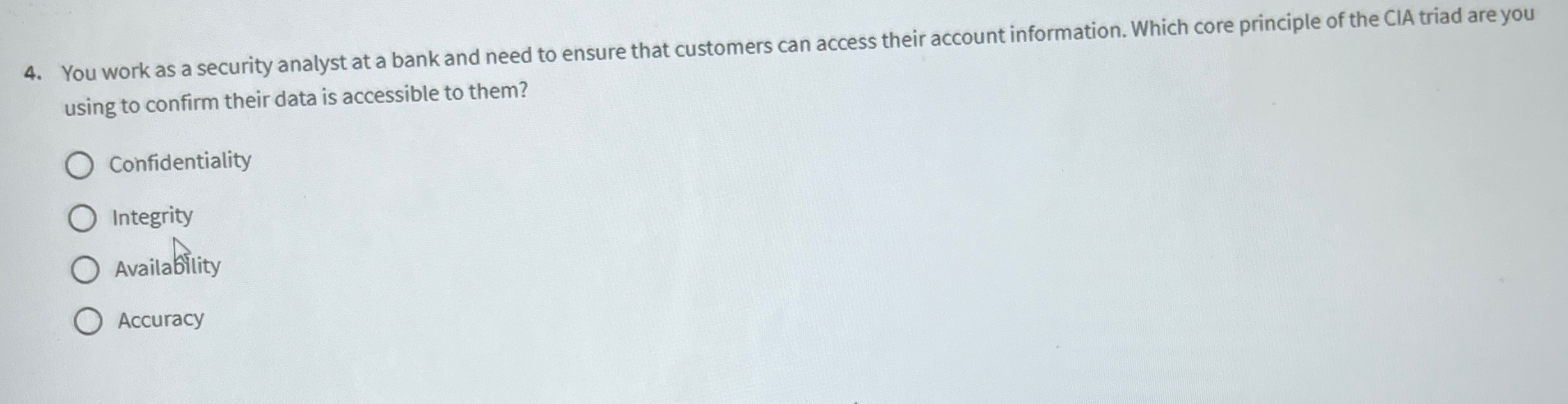 You work as a security analyst at a bank and need