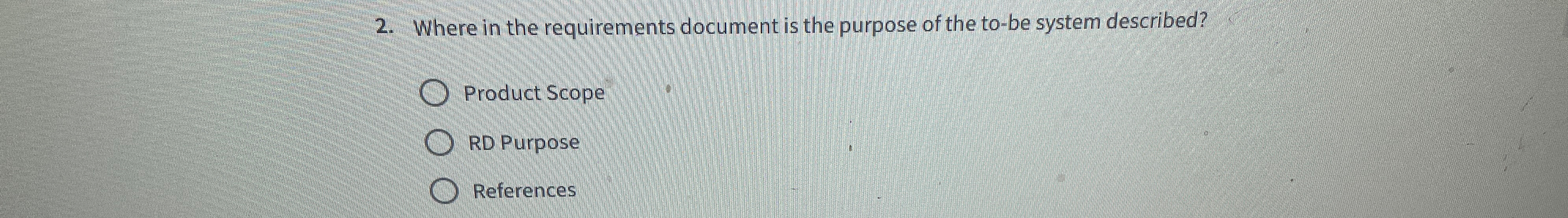 Where in the requirements document is the purpose