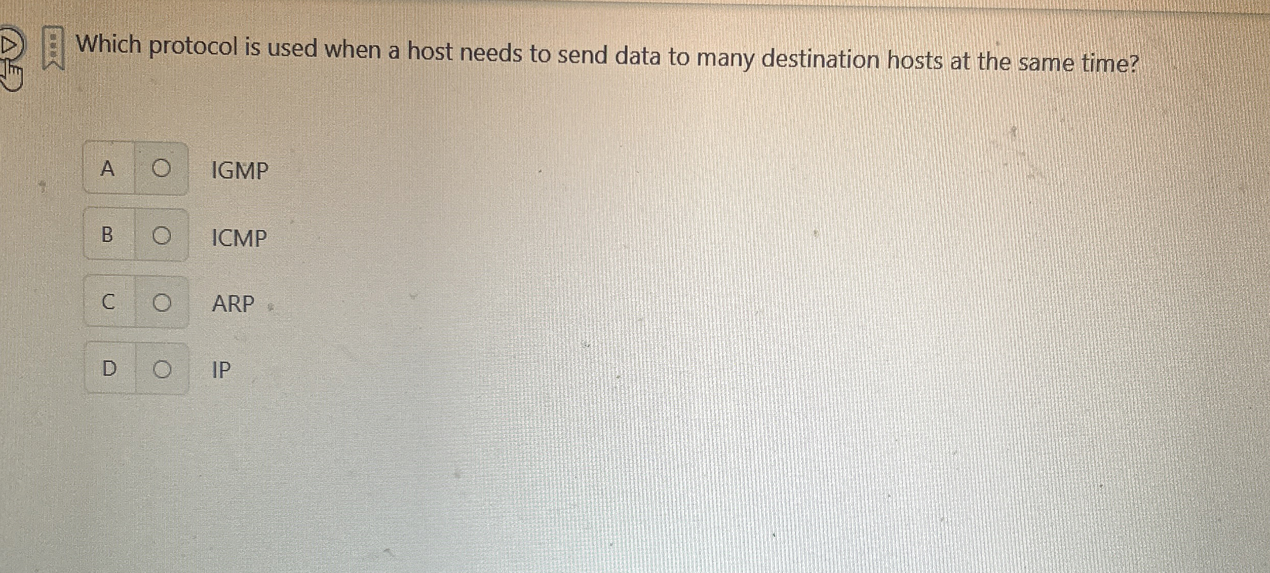 Which protocol is used when a host needs to send