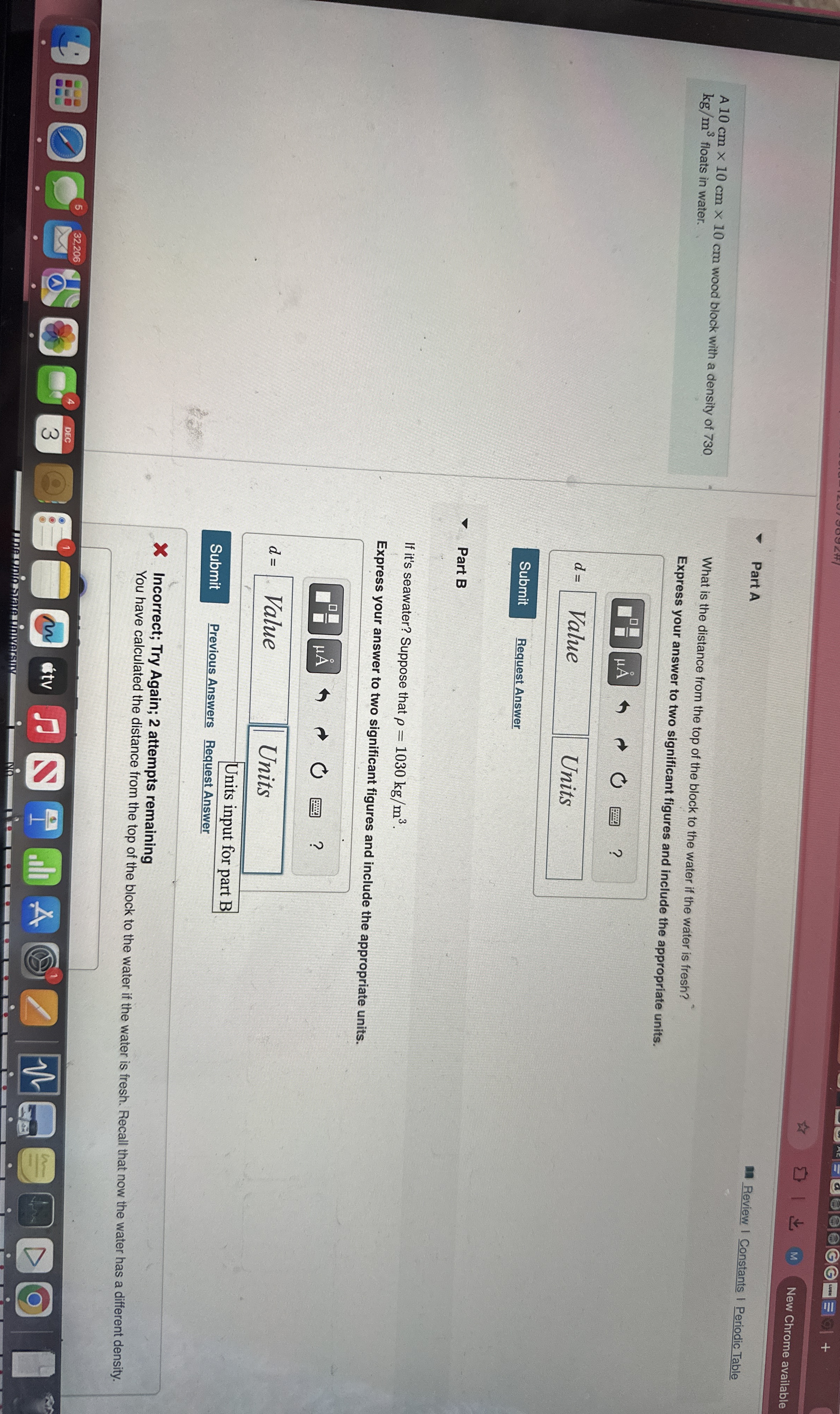 Part A A 1 0 c m 1 0 c m 1 0 c m wood block with