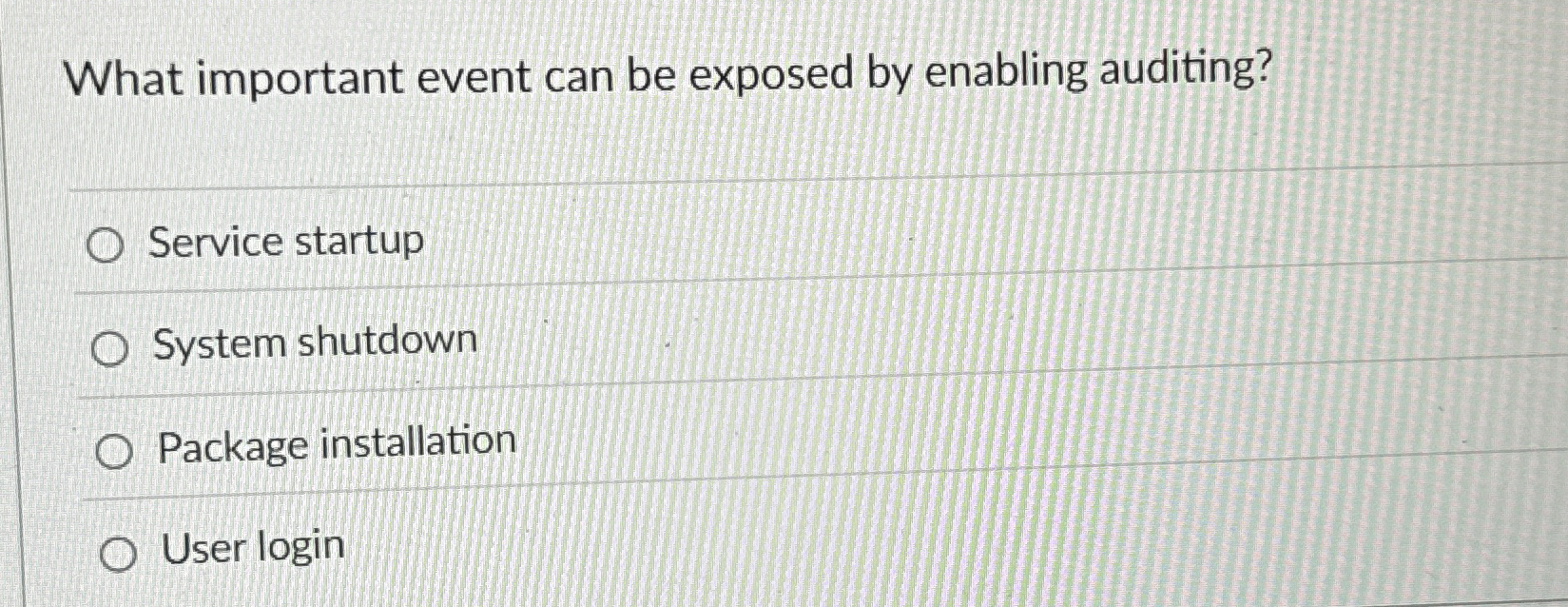 What important event can be exposed by enabling