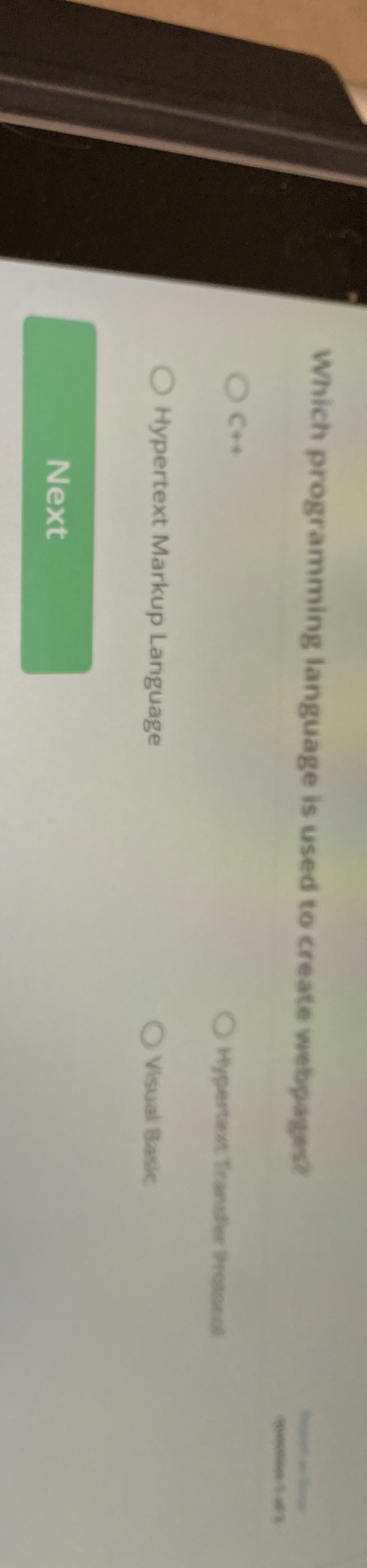 Which programming language is used to create