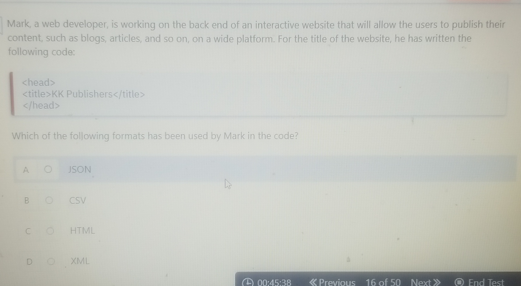 Mark, a web developer, is working on the back end