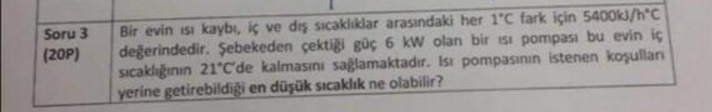 Bir evin s kayb i ve d s cakl klar arasa ndaki