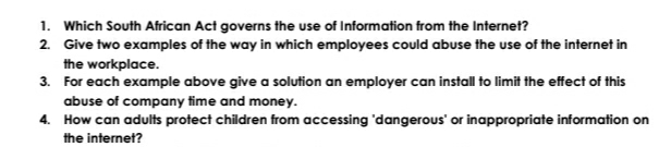 Which South African Act governs the use of