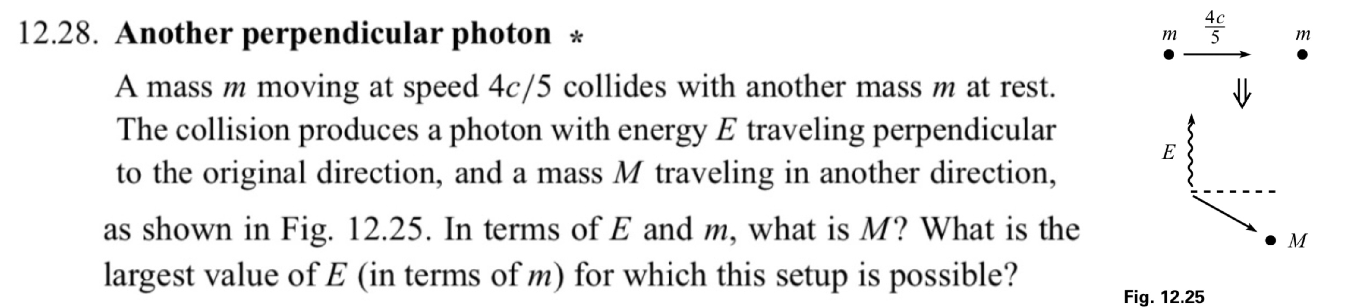 1 2 . 2 8 . Another perpendicular photon * A mass