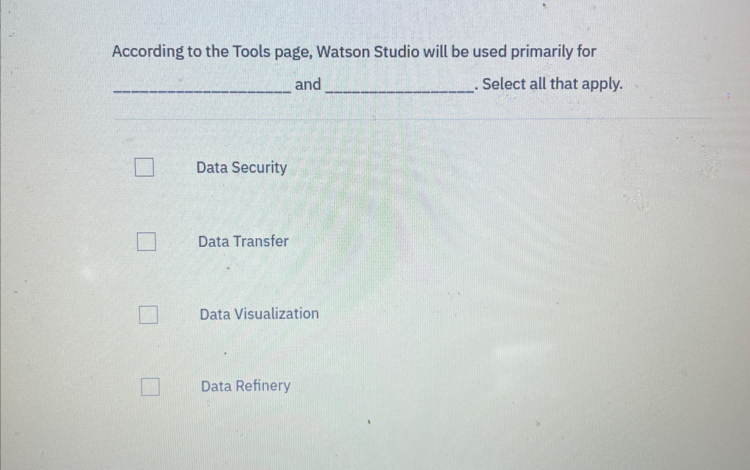 According to the Tools page, Watson Studio will
