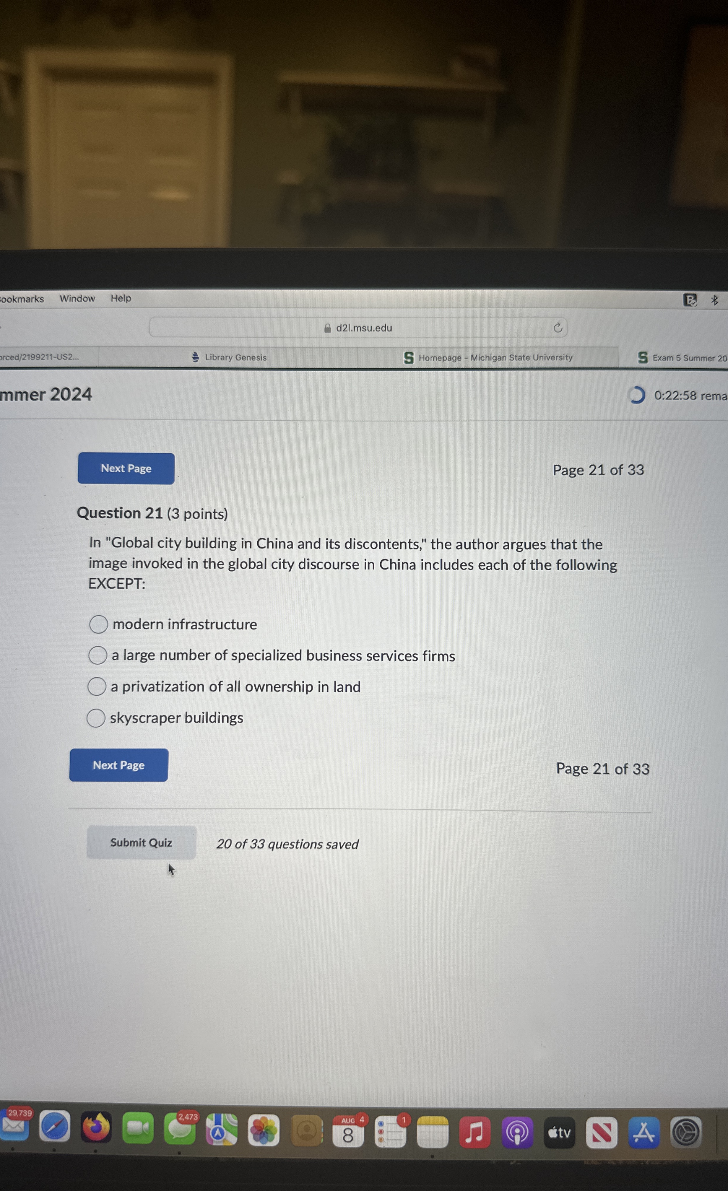 ookmarks Window Help d 2 l . msu.edu orced / 2 1