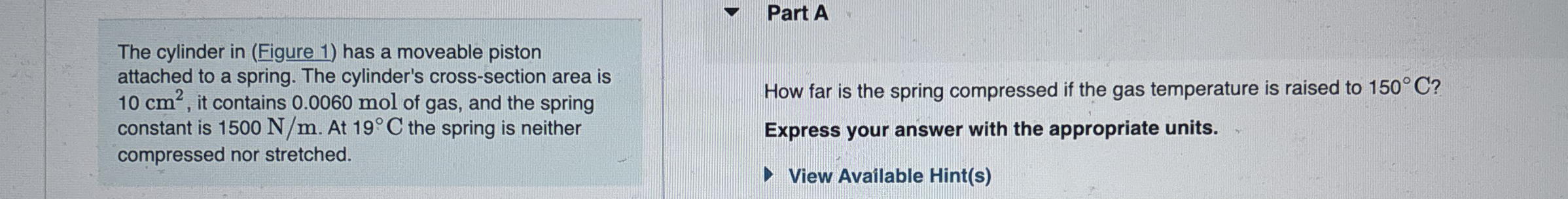 The cylinder in ( Figure 1 ) has a moveable
