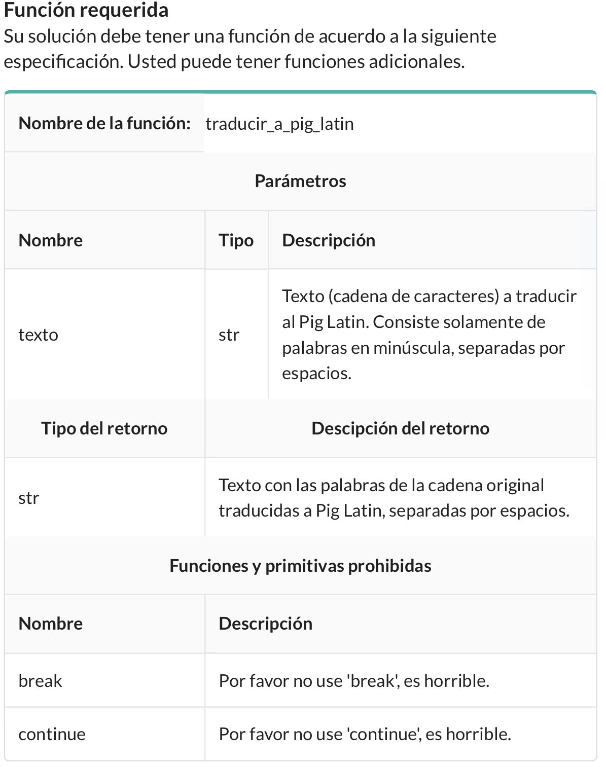 Descripci n del problemaEl Pig Latin es un
