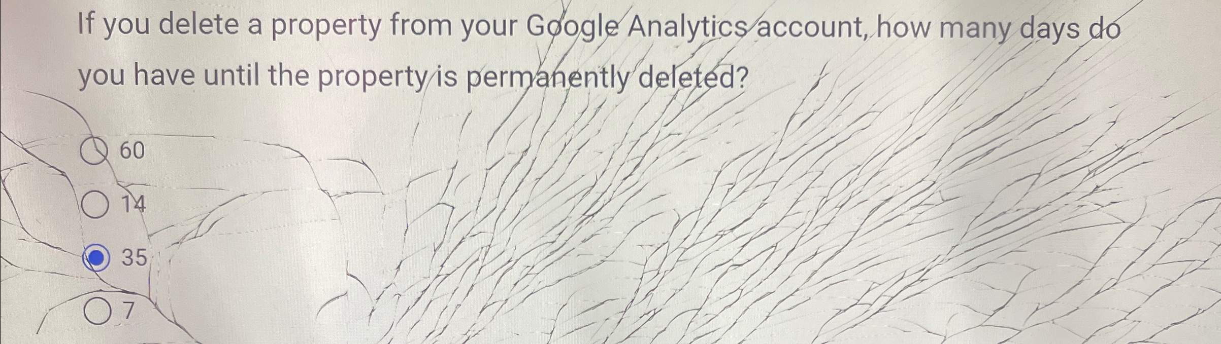 If you delete a property from your Gogle