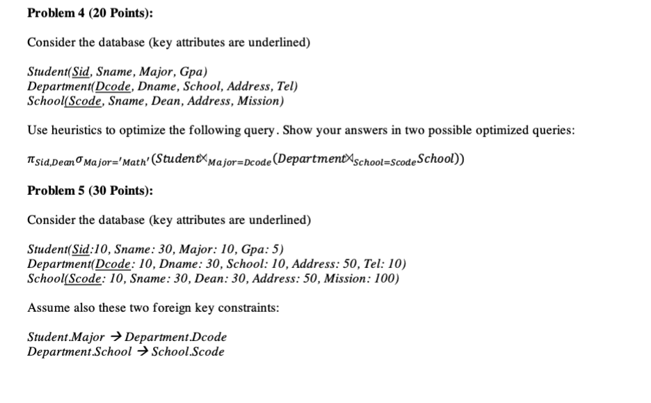 Part 2 Problem 4 ( 2 0 Points ) : Consider the