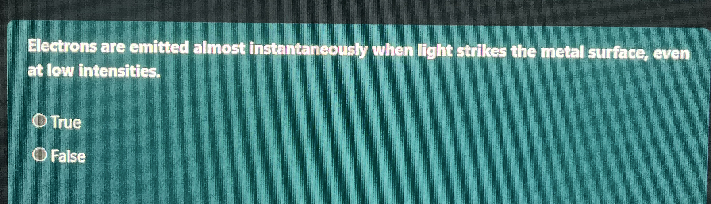 Alectrons are emitted almost instantaneously when