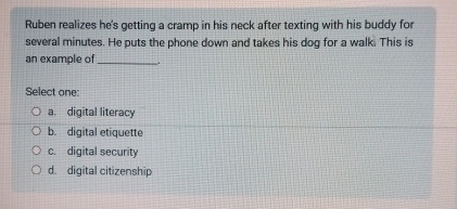 Ruben realizes he's getting a cramp in his neck